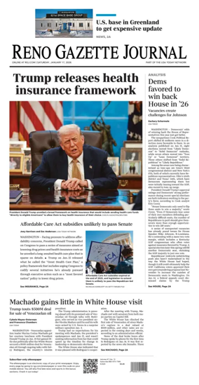 Cover of Reno Gazette Journal