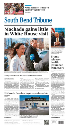 Cover of South Bend Tribune