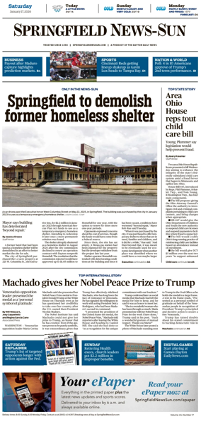 Cover of Springfield News-Sun