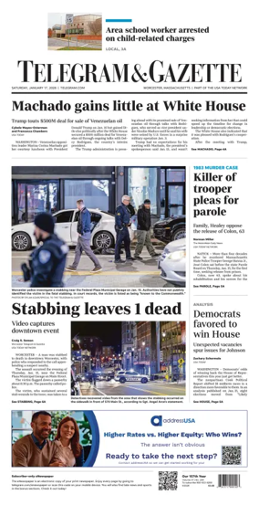 Cover of Telegram & Gazette