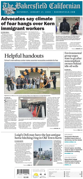 Cover of The Bakersfield Californian