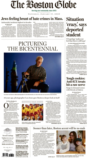 Cover of The Boston Globe