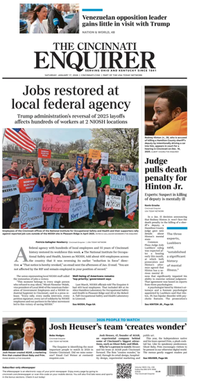 Cover of The Cincinnati Enquirer