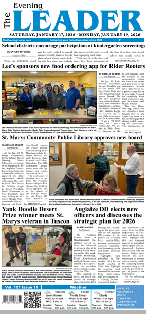 Cover of The Evening Leader