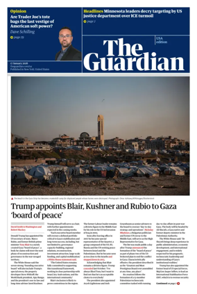 Cover of The Guardian (USA)