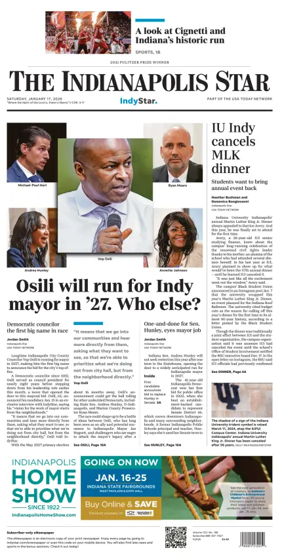 Cover of The Indianapolis Star