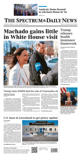 Cover of The Spectrum & Daily News