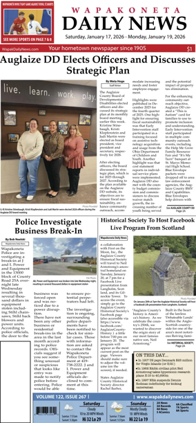 Cover of Wapakoneta Daily News