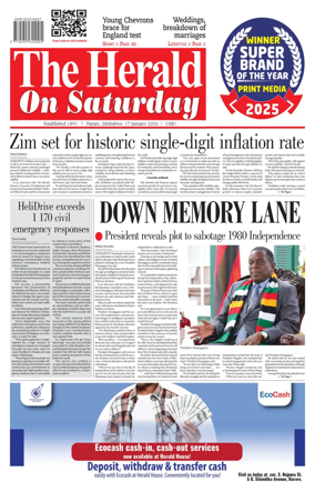 Cover of The Herald (Zimbabwe)