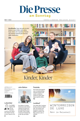 Cover of Die Presse am Sonntag