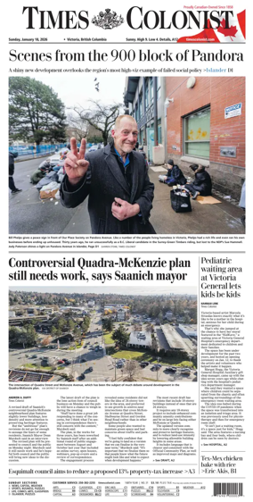 Cover of Times Colonist