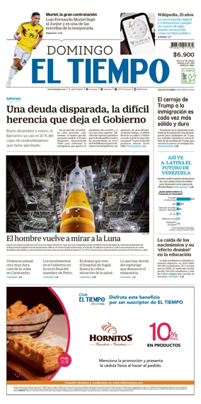 Cover of El Tiempo (Bogota)