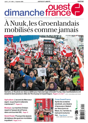 Cover of Dimanche Ouest France (Sarthe)