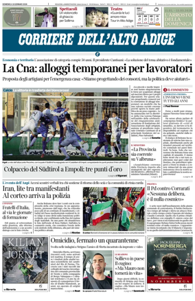 Cover of Corriere dell'Alto Adige