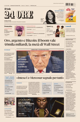 Cover of Il Sole 24 Ore