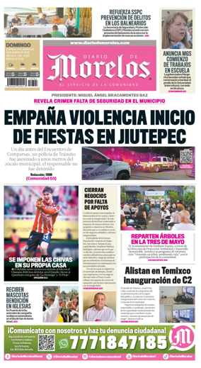 Cover of Diario de Morelos