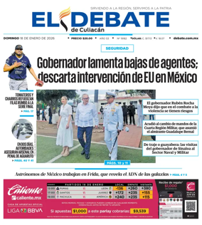 Cover of El Debate de Culiacan