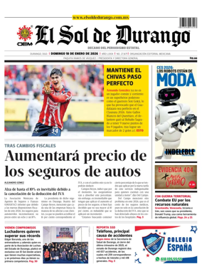 Cover of El Sol de Durango