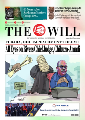 Cover of THEWILL NEWSPAPER