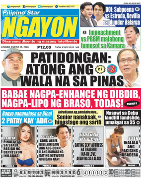 Cover of Pilipino Star Ngayon
