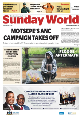 Cover of Sunday World (South Africa)