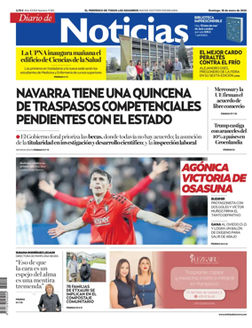 Cover of Diario de Noticias (Spain)