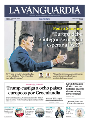 Cover of La Vanguardia