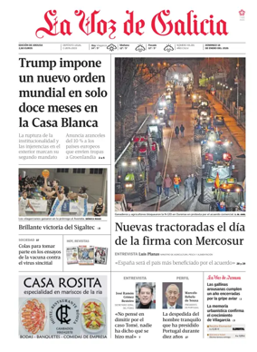 Cover of La Voz de Galicia (Arousa)