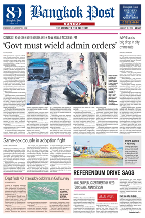 Cover of Bangkok Post