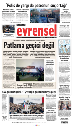 Cover of Evrensel Gazetesi