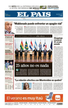 Cover of El Pais (Uruguay)