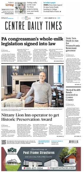 Cover of Centre Daily Times (Sunday)