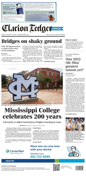 Cover of Clarion Ledger