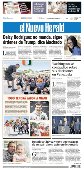 Cover of El Nuevo Herald (Sunday)