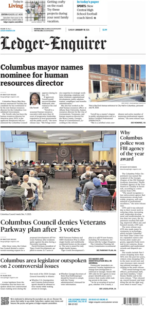 Cover of Ledger-Enquirer (Sunday)