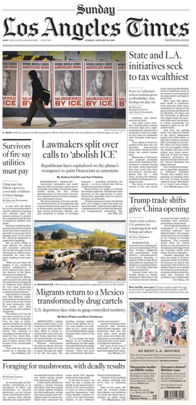 Cover of Los Angeles Times (Sunday)