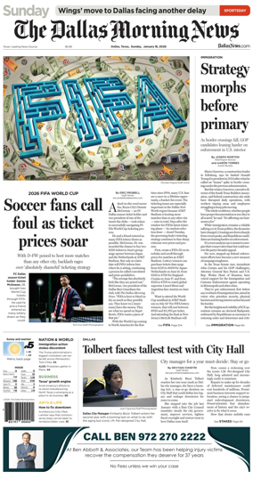 Cover of The Dallas Morning News