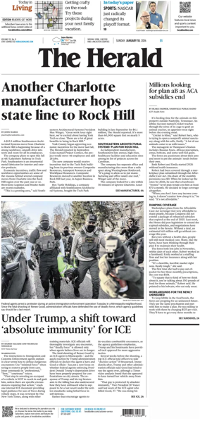 Cover of The Herald (Rock Hill)