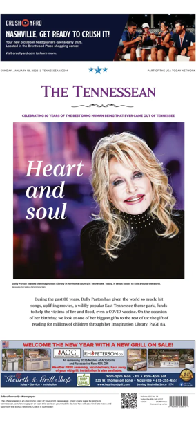 Cover of The Tennessean