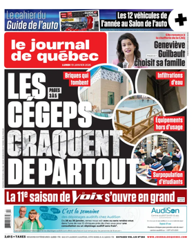 Cover of Le Journal de Quebec