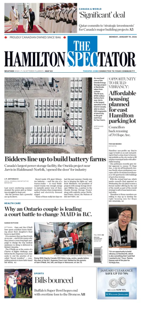 Cover of The Hamilton Spectator