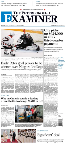Cover of The Peterborough Examiner