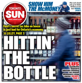 Cover of Toronto Sun