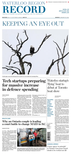 Cover of Waterloo Region Record