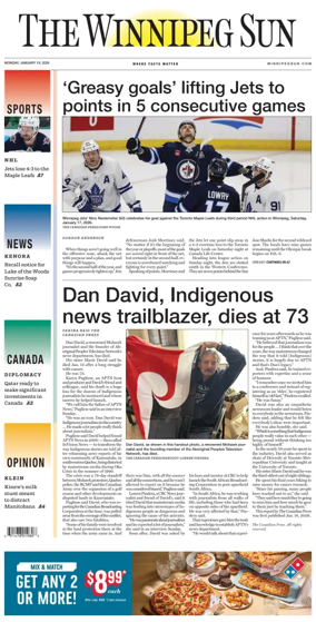 Cover of Winnipeg Sun
