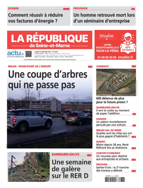 Cover of La Republique de Seine-et-Marne (Edition A-B)