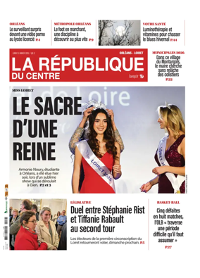 Cover of La Republique du Centre (Orleans - Loiret))