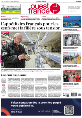 Cover of Ouest France (Vannes)