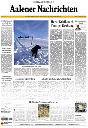 Cover of Aalener Nachrichten