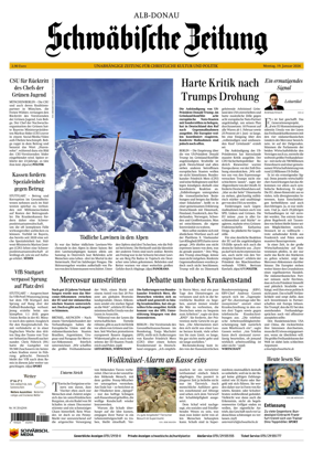 Cover of Schwabische Zeitung (Alb-Donau)